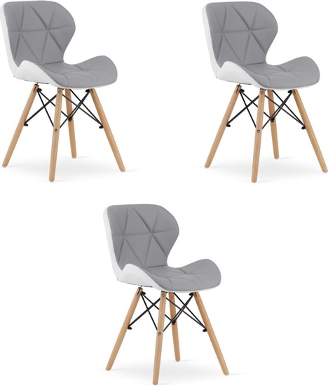 Изображение Leobert Krzeso LAGO ekoskóra - szaro-biae x 3