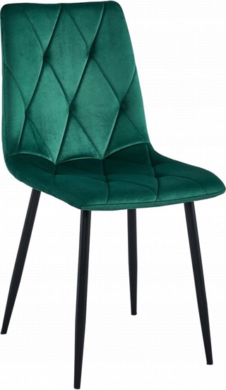 Picture of Leobert Krzeso LIBRA - ciemna ziele aksamit / nogi czarne x 4