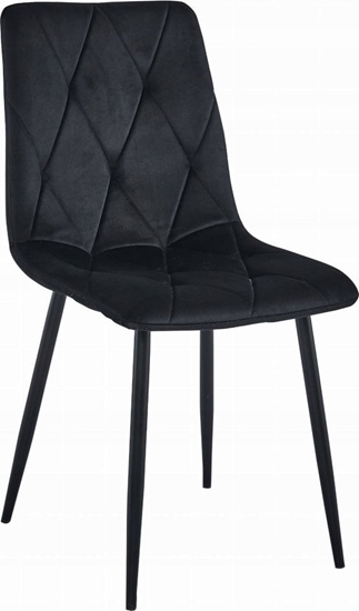 Picture of Leobert Krzeso LIBRA - czarny aksamit / nogi czarne x 4