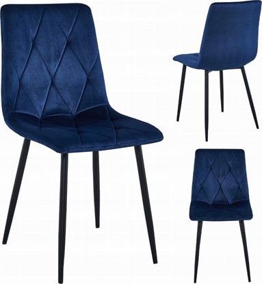 Attēls no Leobert Krzeso LIBRA - granat aksamit / nogi czarne x 1