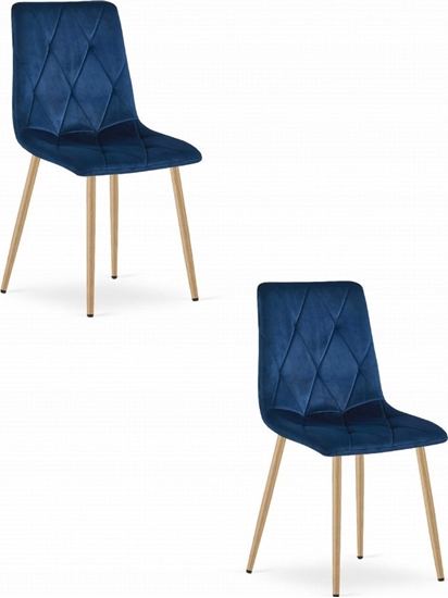 Picture of Leobert Krzeso LIBRA - granat aksamit / nogi kolor drewna x 2