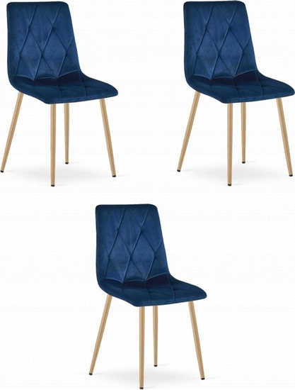 Picture of Leobert Krzeso LIBRA - granat aksamit / nogi kolor drewna x 3