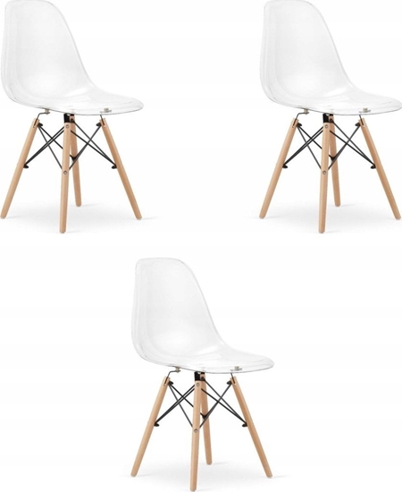 Picture of Leobert Krzeso OSAKA przezroczyste / nogi naturalne x 3