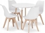 Изображение Leobert Zestaw stó okrgy KAMI 80cm + 4 krzesa MARK biae