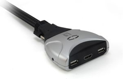 Picture of LevelOne KVM-0290 2-Port-USB HDMI-Cable-KVM-Switch