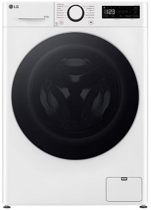 Picture of LG Washing machine with dryer | F2DR508S1W | Energy efficiency class A-10%/E | Front loading | Washing capacity 8 kg | 1200 RPM | Depth 48 cm | Width 60 cm | Display | LED | Drying system | Drying capacity 5 kg | Steam function | White