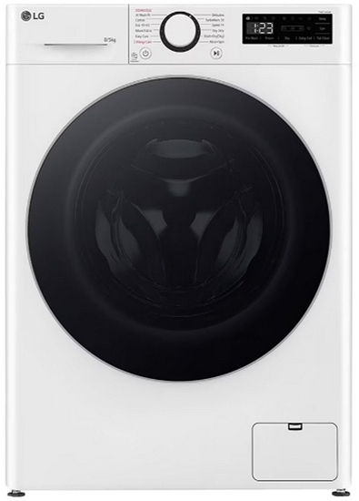 Picture of LG Washing machine with dryer | F2DR508S1W | Energy efficiency class A-10%/E | Front loading | Washing capacity 8 kg | 1200 RPM | Depth 48 cm | Width 60 cm | Display | LED | Drying system | Drying capacity 5 kg | Steam function | White