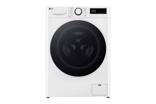Picture of LG | Washing Machine | F2WR508S0W | Energy efficiency class A | Front loading | Washing capacity 8 kg | 1200 RPM | Depth 47.5 cm | Width 60 cm | LED | Steam function | Direct drive | White