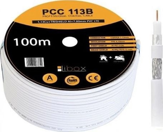 Изображение Libox Kabel SAT Coaxial PCC113B CPR - 100m NEW LIBOX