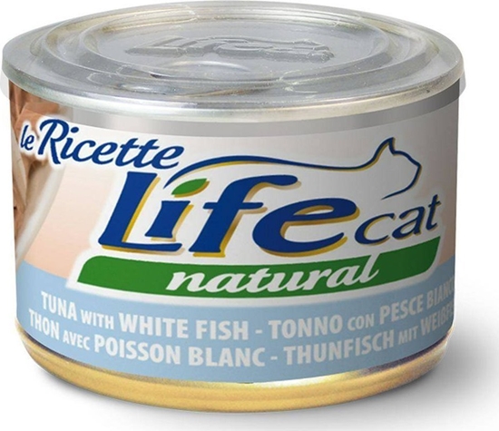 Изображение Life Pet Care LIFE CAT pusz.150g TUNA + WHITE FISH LA RICETTE /24