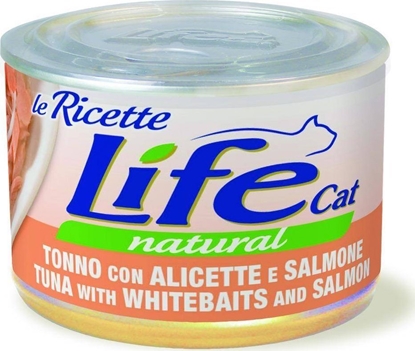 Изображение Life Pet Care LIFE CAT pusz.150g TUNA+ANCHOVIES+SALMON LA RICETTE /24