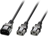 Picture of Lindy 1m C14 to 2 x IEC C13 Extension Cable