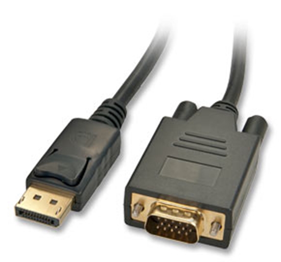 Изображение Lindy 1m DisplayPort/VGA Cable VGA (D-Sub) Black