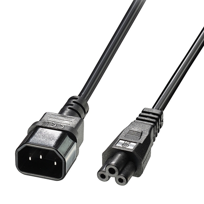 Attēls no Lindy 3m IEC C14 to IEC C5 Extension Cable