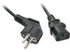 Picture of Lindy 3m Schuko 2 Pin Plug to IEC C13 Power Cable, Black