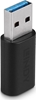 Picture of Lindy 41904 cable gender changer USB 3.2 Type A USB 3.2 Type C Black