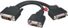 Изображение Lindy DVI-I splitter cable VGA+ DVI-D Dual Link Black