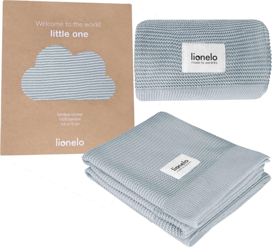Picture of Lionelo Bambusowy kocyk, otulacz, podkadka do przewijania w kolorze szarym