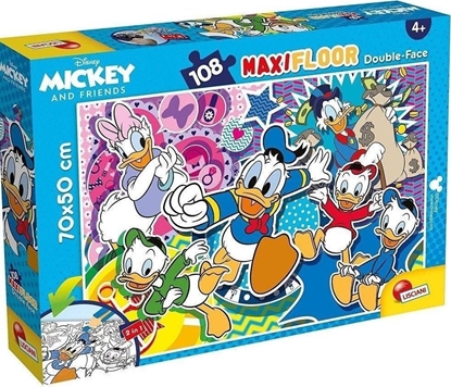 Picture of Lisciani LISCIANI DISNEY PUZZLE DWUSTRONNE MAXI PODOGOWE KACZOR DONALD 108 EL.