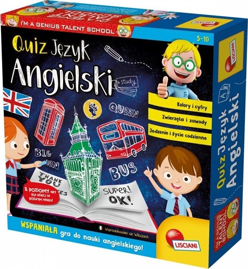 Изображение Lisciani LISCIANI I"M A GENIUS QUIZ - JZYK ANGIELSKI