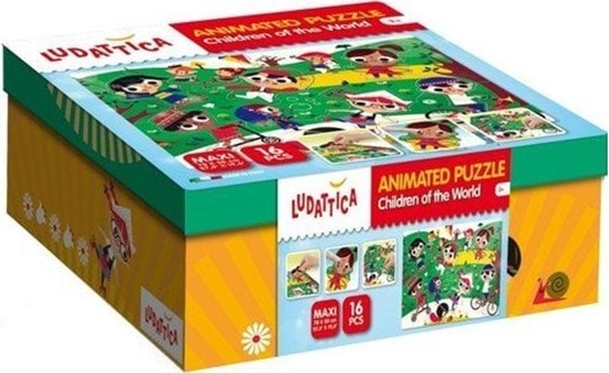 Picture of Lisciani LUDATTICA ANIMATED PUZZLE WORLD"S CHILDREN