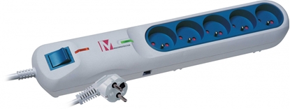 Picture of Listwa przeciwprzepięciowa LFT-2001A, 3L EMI/RFI, 2.5m, szara