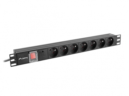 Attēls no LANBERG PDU-07E-0200-IEC-BK PDU 1U 10A