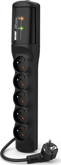 Picture of Listwa zasilajca Acar XP easy przeciwprzepiciowa 5 gniazd 5 m czarna (W2341)