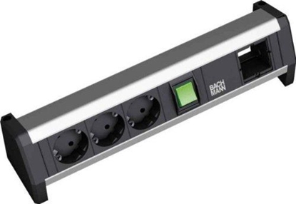 Attēls no Bachmann DESK 1x switch 3x earthing contact 1x ABD GST18