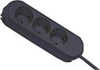 Picture of Bachmann SMART socket strip 3x earthing contact, screwed, black, 3 m