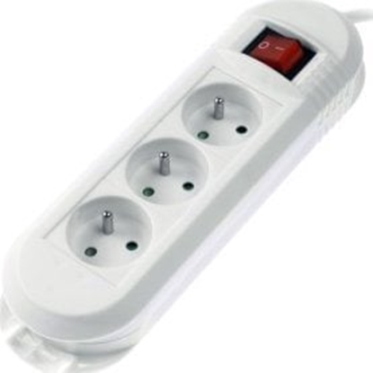 Изображение Listwa zasilajca Hama Comfort 3 gniazda 3 m biaa (P22237530000)