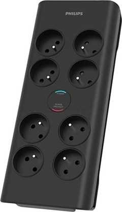 Picture of Listwa zasilajca Philips 8 gniazd 2 m czarna (29770)