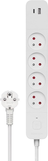 Изображение Listwa zasilajca Savio przeciwprzepiciowa 5 gniazd 1.5 m biaa (SAVLZ-11)