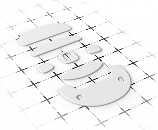 Изображение lizgacze Endgame Gear Endgame Gear XM1 RGB Maus Skates, 99,5% PTFE - weiß, Single Set (EGG-MS3) - GAZU-725