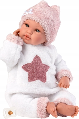 Picture of Llorens Llorens 63648 Lalka bobas paczca 36 cm róowa czapeczka