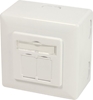 Picture of Logilink | Cat.6A Wall Outlet STP | NP0124 | White