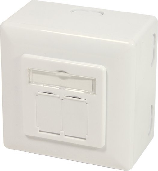 Picture of Logilink | Cat.6A Wall Outlet STP | NP0124 | White