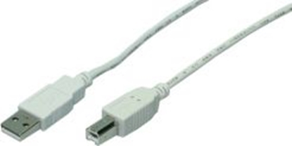Изображение Logilink USB 2.0 connection cable USB A male, USB B male, 5 m, Grey