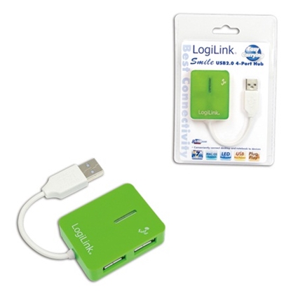 Attēls no Logilink USB-HUB "Smile" 4-Port o. NT grün