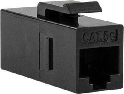 Изображение Logilink Keystone Kupplung 2X RJ45 UTP     , Cat.5e, schwarz