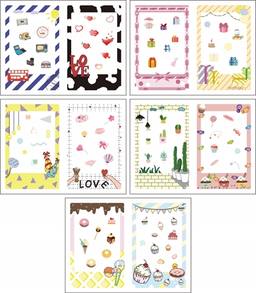 Picture of LoveInstant Zestaw 10x Naklejki Ramki Do Fuji Instax Mini 99 12 11 40 Evo Liplay Link