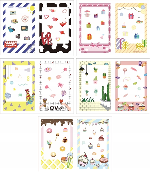 Picture of LoveInstant Zestaw 10x Naklejki Ramki Do Fuji Instax Mini 99 12 11 40 Evo Liplay Link