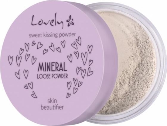 Picture of Lovely LOVELY_Sweet Kissing Powder Mineral Loose Powder Skin Beautifier transparentny silnie matujcy fikser mineralny do twarzy 5,5g