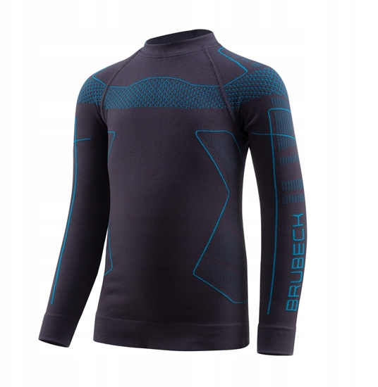 Изображение LS1611K Bluza dziecica THERMO KIDS grafitowy/niebieski 116/122