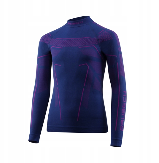 Изображение LS1612J Bluza dziecica THERMO JUNIOR jeansowy/fioletowy 128/134