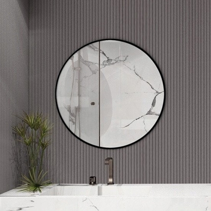 Picture of Lustro ETAP Lustro Okrge Fi 60 Loft, rama czarna