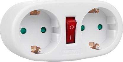 Picture of Maclean Gniazdko prdowe Maclean, rozganik z 2 gniazdami i wycznikiem, typu F, 2x16A, MCE338 F