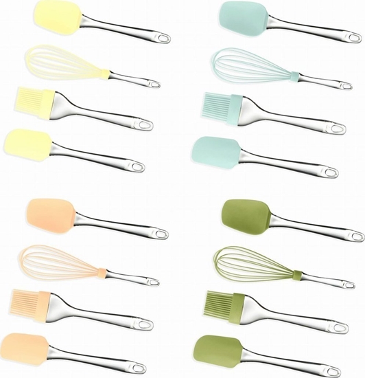 Picture of Maestro ZESTAW PRZYBORÓW SILIKONOWYCH 4 EL. 4 KOLORY MAESTRO MR-1590