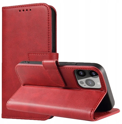 Attēls no Magnet Case etui Samsung Galaxy S23+ pokrowiec z klapk portfel podstawka czerwone