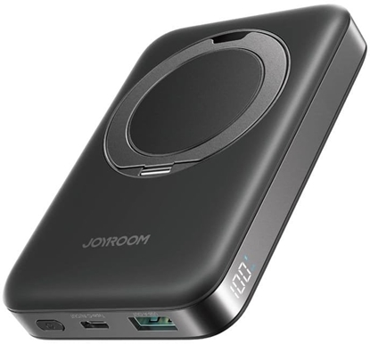 Picture of Magnetyczny bezprzewodowy powerbank Joyroom JR-PBM12 22,5W z uchwytem (czarny)